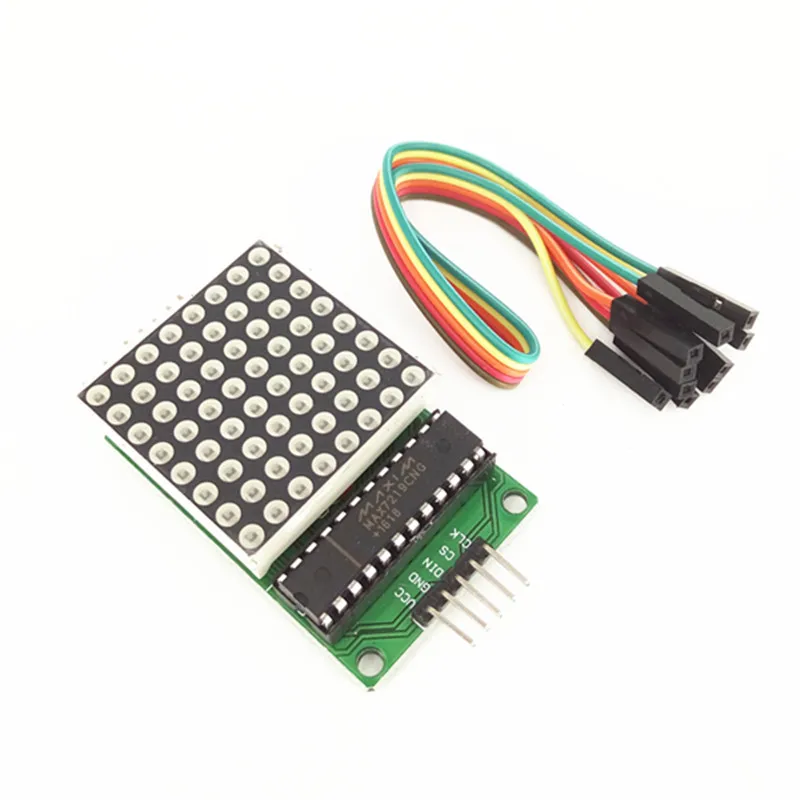 MAX7219 Dot Led Matrix Module MCU LED Display Control Module For 5V Interface Module 8 x 8 Output Input Common Cathode