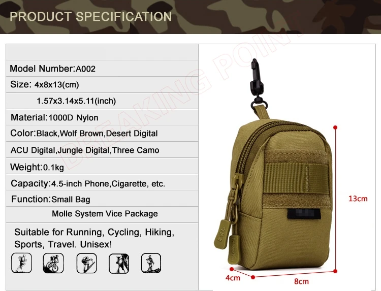 Hot Sale Sports Single Shoulder Military Camping Hiking Tactical Bag Handbag Outdoor Men Waterproof Army Molle Hunting Backpack