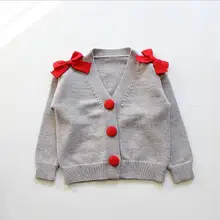 Девушки свитер, бантом украшения