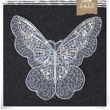 

ot sale fashion butterfly embroidery cloth affixed personalized summer decorative embroidery accessories