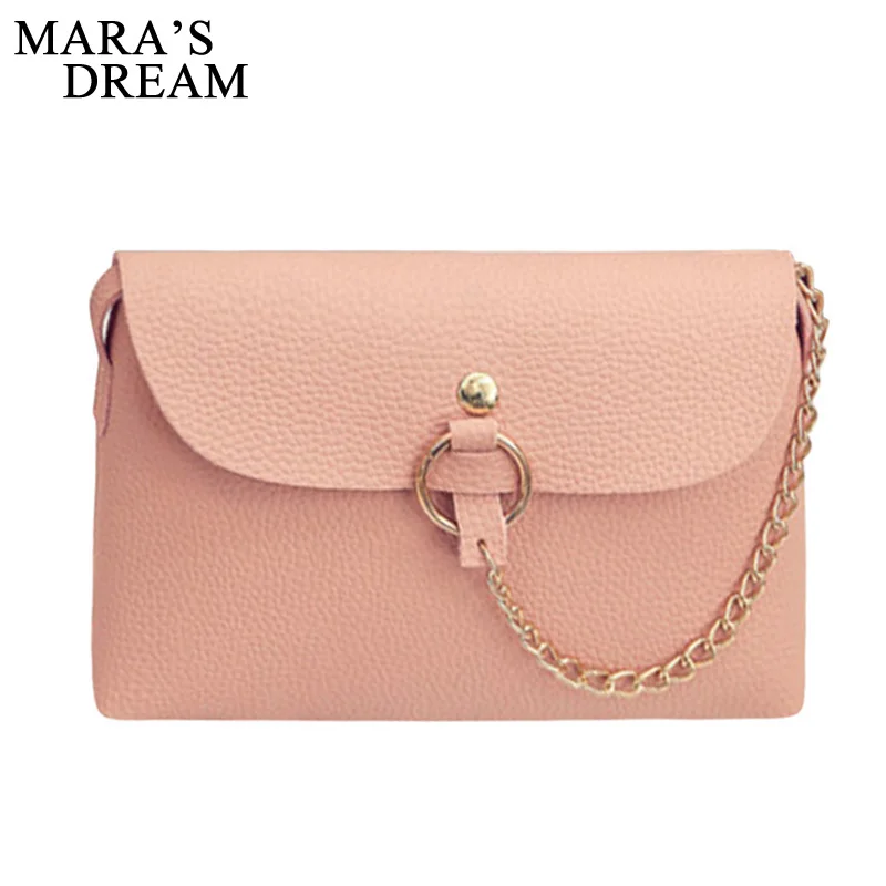 

Mara's Dream 2017 Stria Chain Ring Multi-Color Chain Flap Small Crossbody Bags Female Vintage Shoulder Messenger Bag Suede Bags