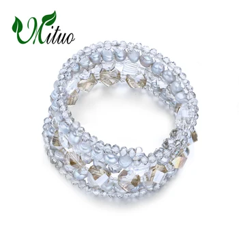

MITUO FENASY fashion irregular pearl Punk Bracelets For Women Wide Bracelets & Bangles Mujer Jewelry pearl charm multilaye brace