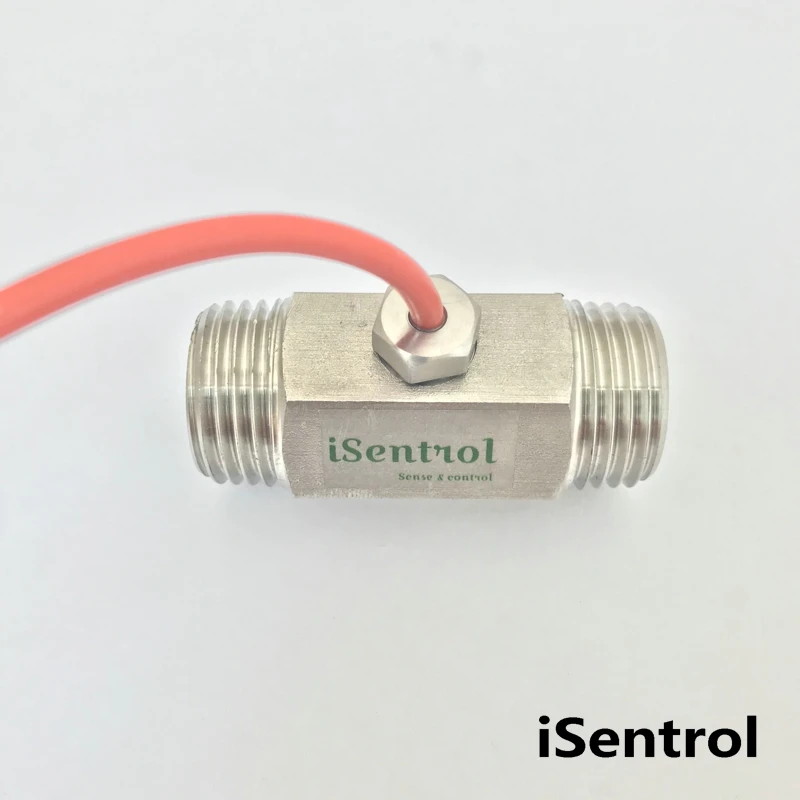 

35cm/100cm PT100 Temperature Sensor 2 Wire with Silicone Gel Coated Probe M8 on Nipple G1/2" 0-180 centigrade iSentrol