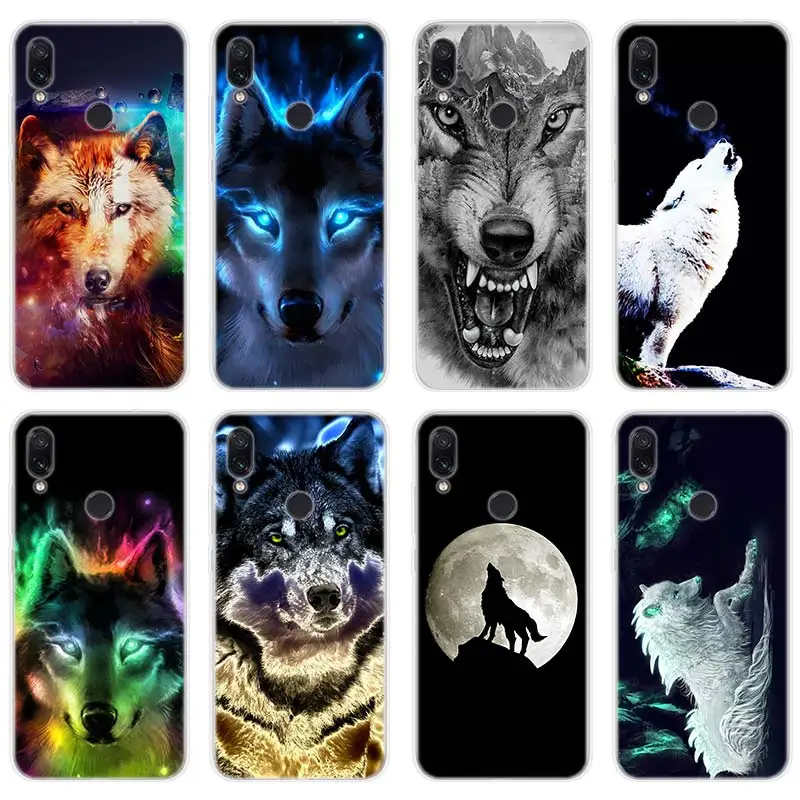 

wolf animal Silicone soft Cases Cover for Xiaomi Redmi Note 7 4X 5 6 5A 6A 6 Pro S2 Mi A1 A2 8 Lite Phone case
