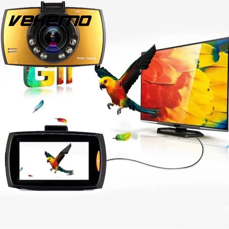 Автомобиль 2 7 дюймов экран видео регистраторы камера DVR записывающая