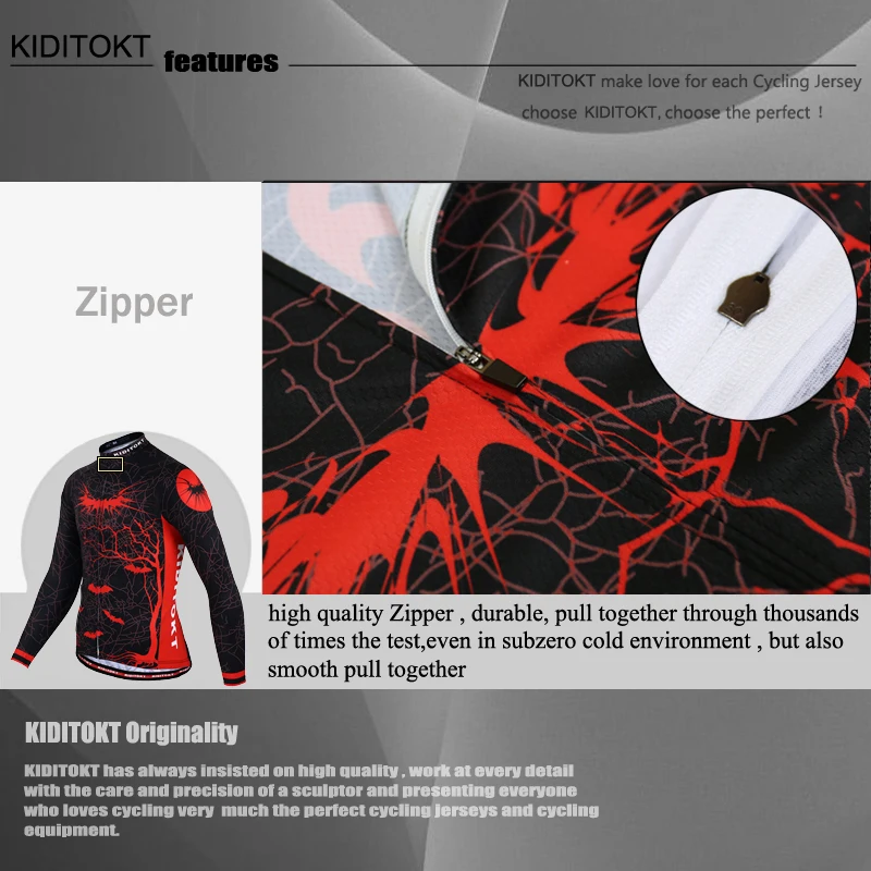 KIDITOKT велосипедная майка мужская Ropa Ciclismo мужская Pro Team новая красная велосипедная одежда с длинным рукавом велосипедная рубашка Майо MTB Одежда