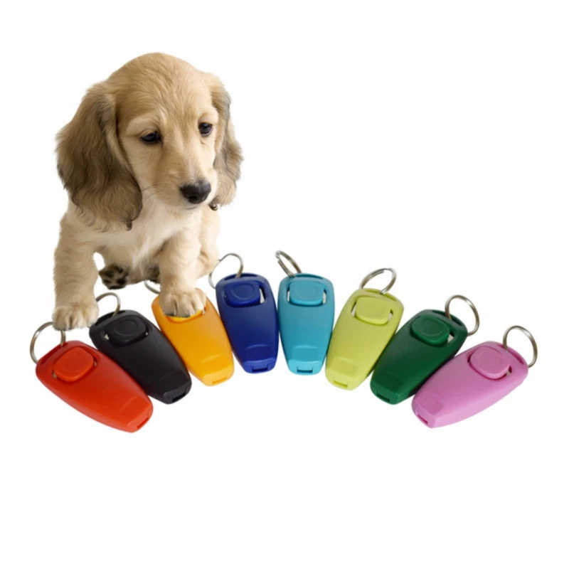 2 in 1 Dog Supplies Whistle Clicker Combo Pet Dogs Training Whistle Dog Whistles Z