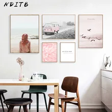 Scandinavian Style Feather Realist Canvas Abstract Painting Landscape Wall Art Nordic Posters and Prints Decoration Pictures realist interviewing