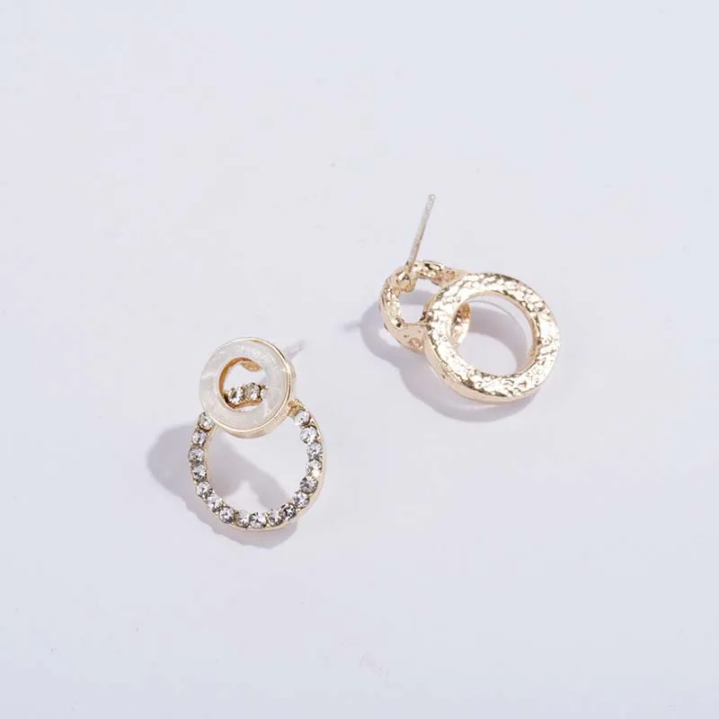 

Asymmetric Geometric Ring Earring Free Shipping