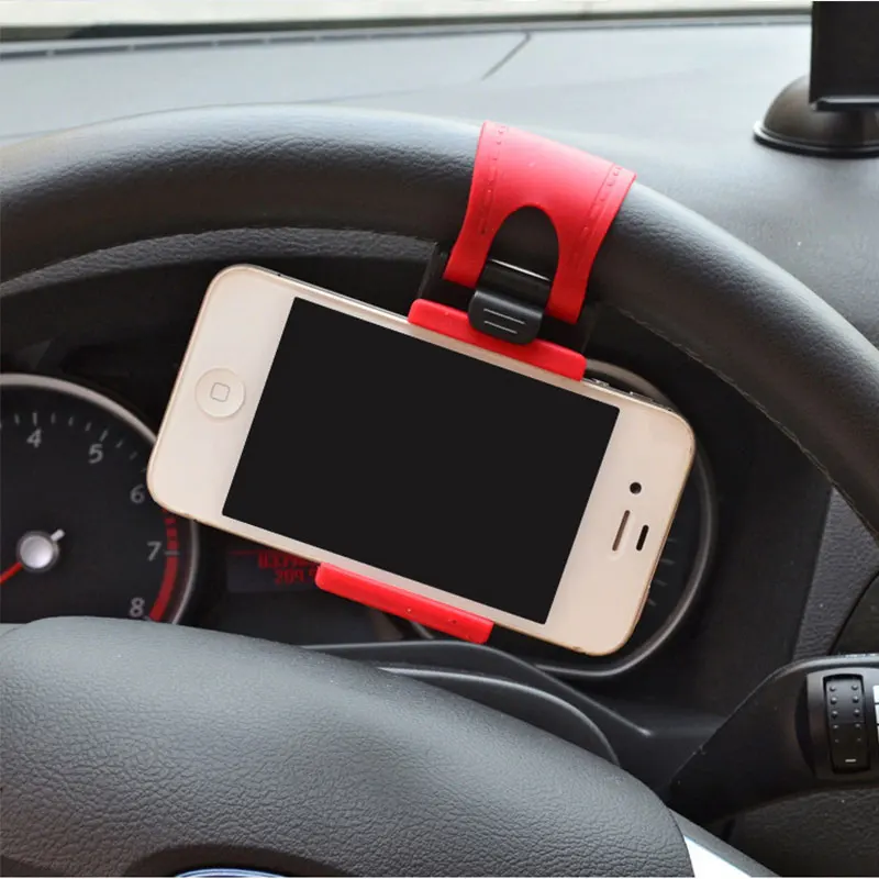 Universal Bike Clip Mount Mobile Phone Stand Car Steering Wheel Mobile