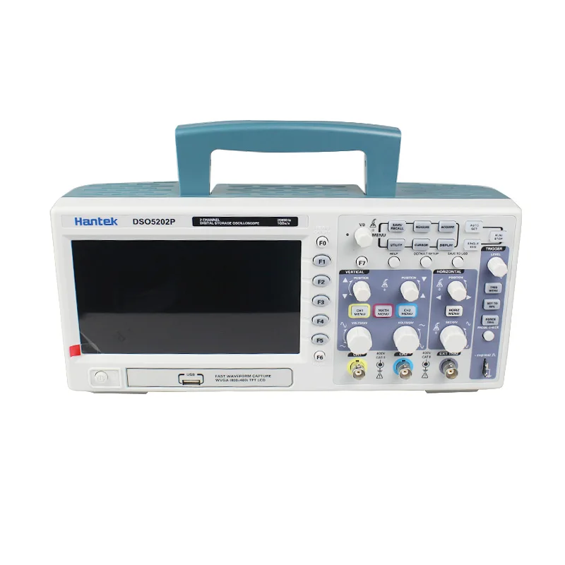Цифровой осциллограф Hantek DSO5202P/5102P 200 МГц 2 канала 1 Гвыб/с 7 дюймов TFT ЖК дисплей