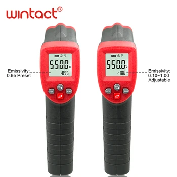 

Non-Contact Digital Infrared Laser Infrared IR Thermometer Adjustable Emissivity -50~550C Infrared Thermometer Pyrometer