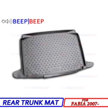 Для Skoda Fabia 2007-автомобильный коврик на багажник, задняя внутренняя сетка для предметов, лоток, напольный ковер, автомобильный Стайлинг, украшение интерьера, защита, аксессуары