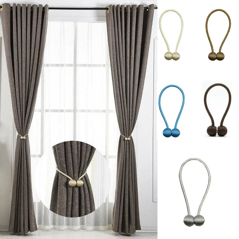 

Strong Magnetic Ball Curtain Tiebacks Tie Backs Buckle Clips Holdbacks Home