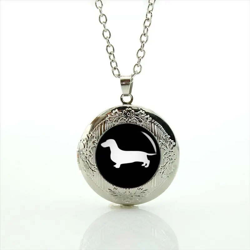 TAFREE глубоко любимый медальон ожерелье подвеска в виде таксы ожерелье собака ожерелье с подвеской для собак профиль подарок ювелирные изделия T354 - Окраска металла: T354
