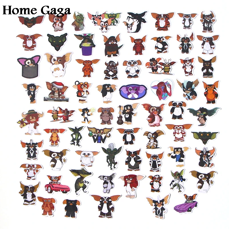 Homegaga 66 шт. Gremlins Gizmo diy 90s художественный блокнот с рисунком телефона багажа ноутбука велосипеда Скрапбукинг альбом наклейки D1701