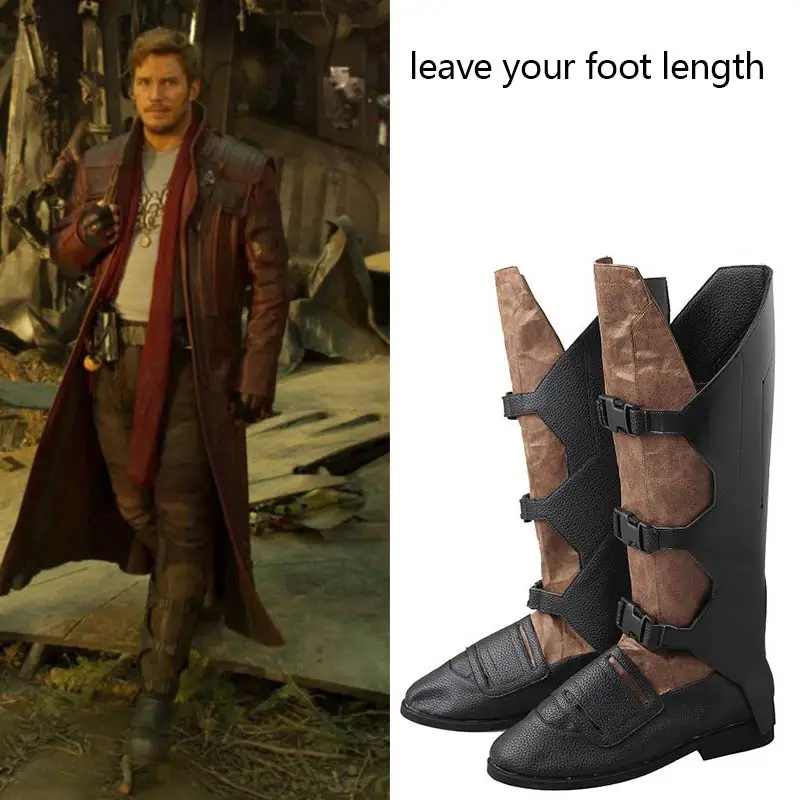 Guardians of The Galaxy Star Lord Peter Quill Cosplay Boots Shoes Halloween FF