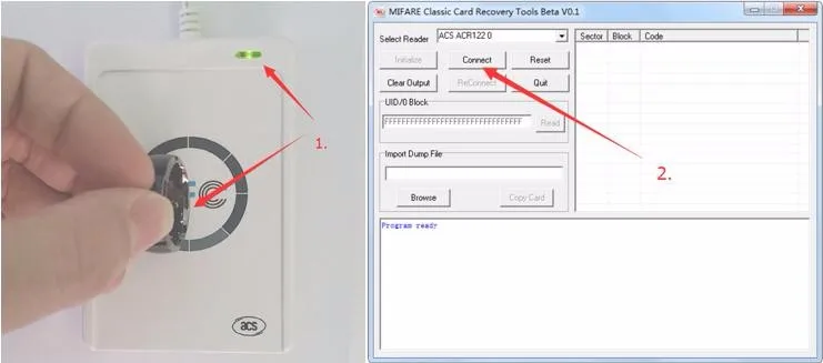 JAKCOM ACR122u NFC Escritor Leitor 13.56 Mhz