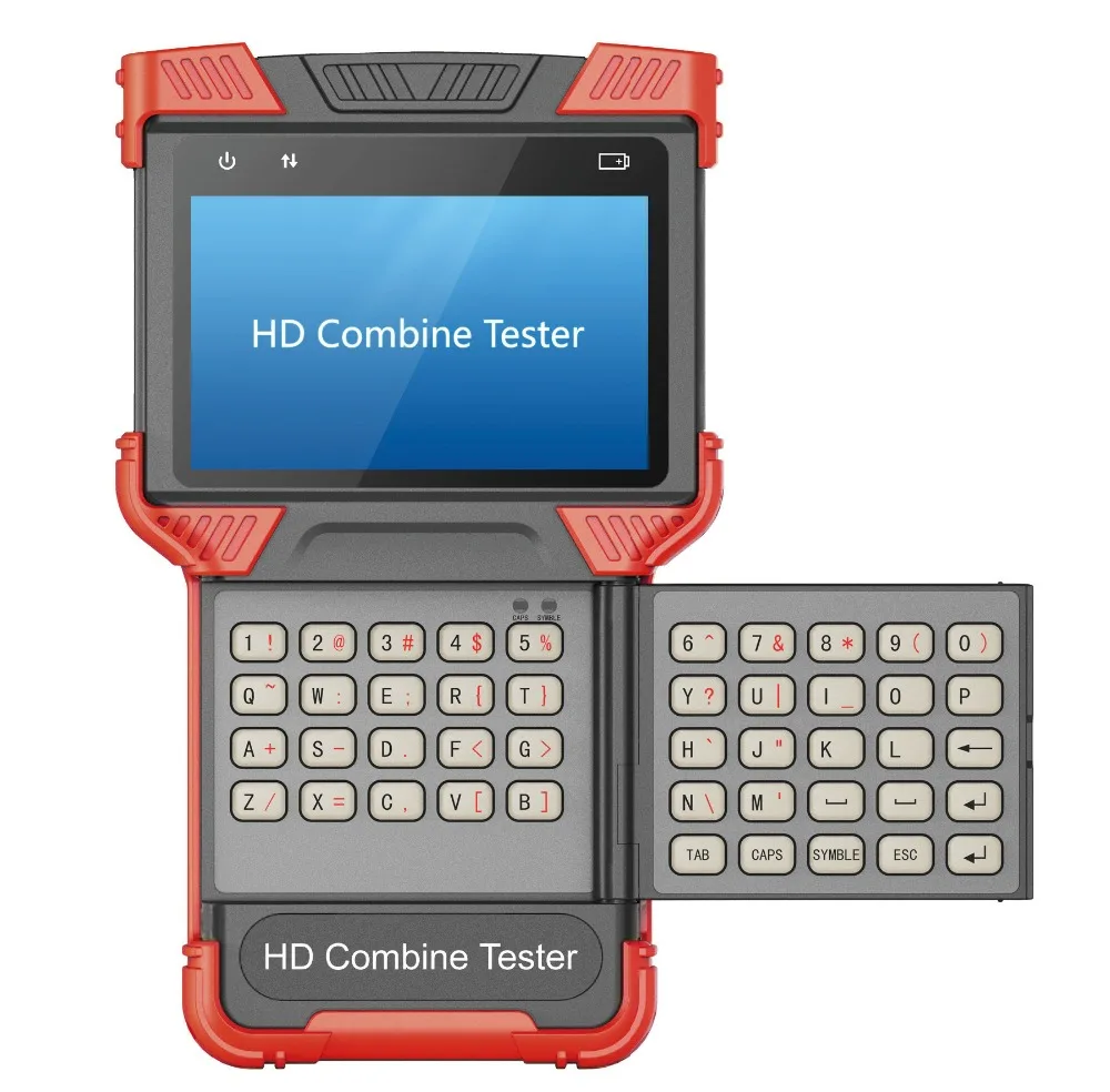 AHD CCTV Tester 4.0'' TFT Monitor HD CCTV Tester With Analog & IP Camera Tester POE&PTZ & TDR Cable Combine Tester