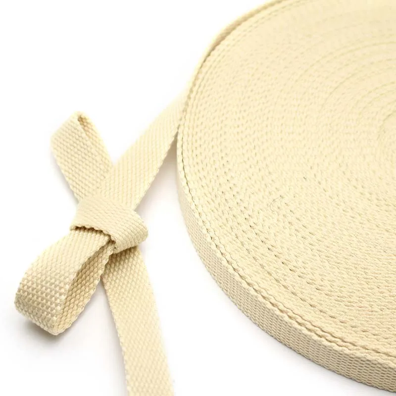 2y/lot 20mm Multi Color Bag Strap Woven Cotton Sewing Strap Belt For Shoulder Bags Handbag Garment DIY Accessories LX526 - Цвет: Beige
