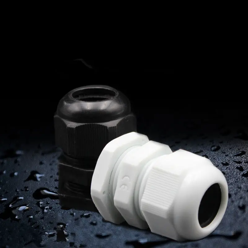 

5PCS/LOT CT039 M12*1.5 Nylon plastic Cable fixed head Cable gland with O-ring gasket Cable water-proof joint IP68
