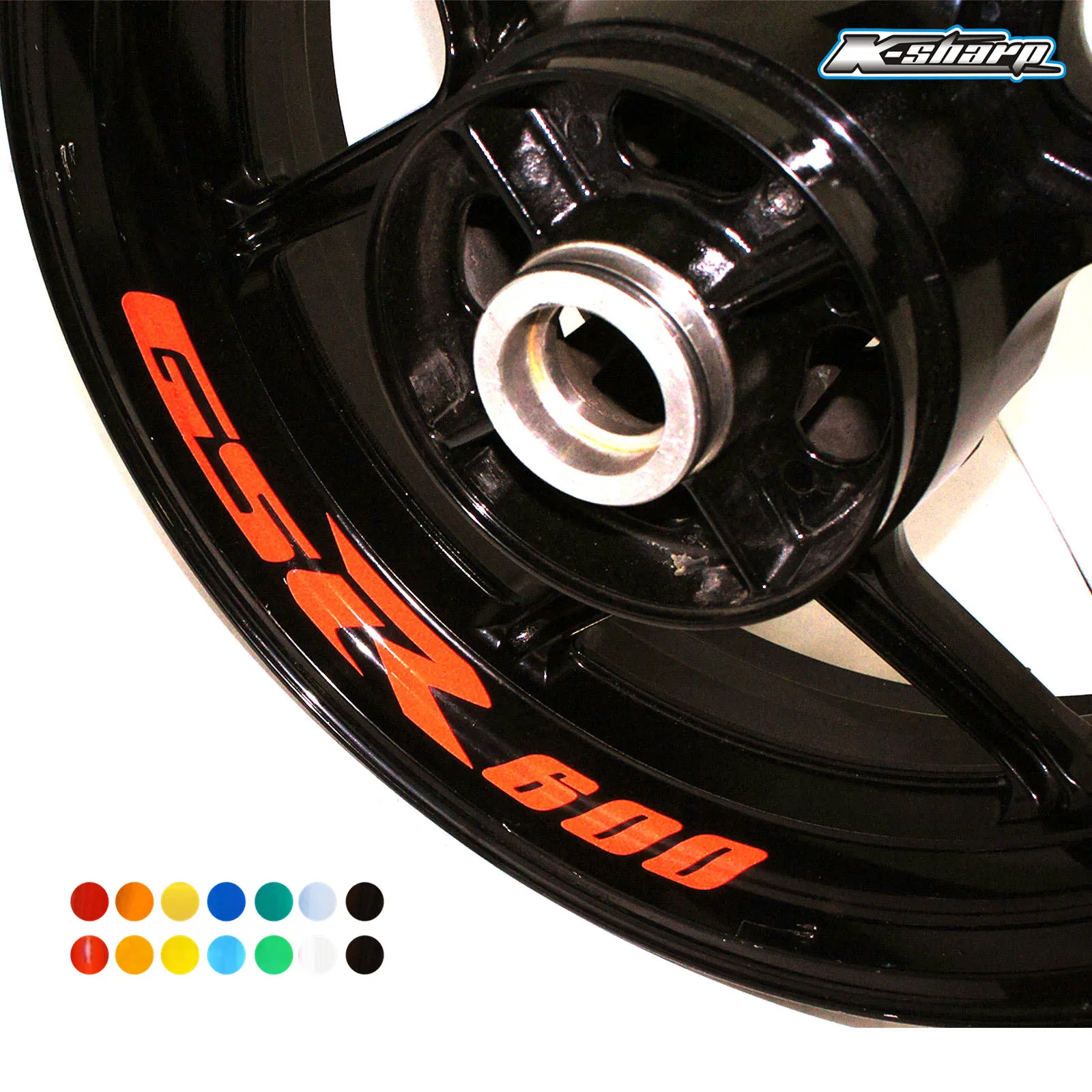 8 X custon inner rim decals wheel reflective Stickers stripes FIT SUZUKI GSR600 GSR 600 | Автомобили и мотоциклы