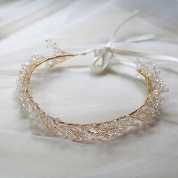 

Crystal handmade beads super immortals beautiful headbands wreaths and exquisite decorations bride's wedding headbands