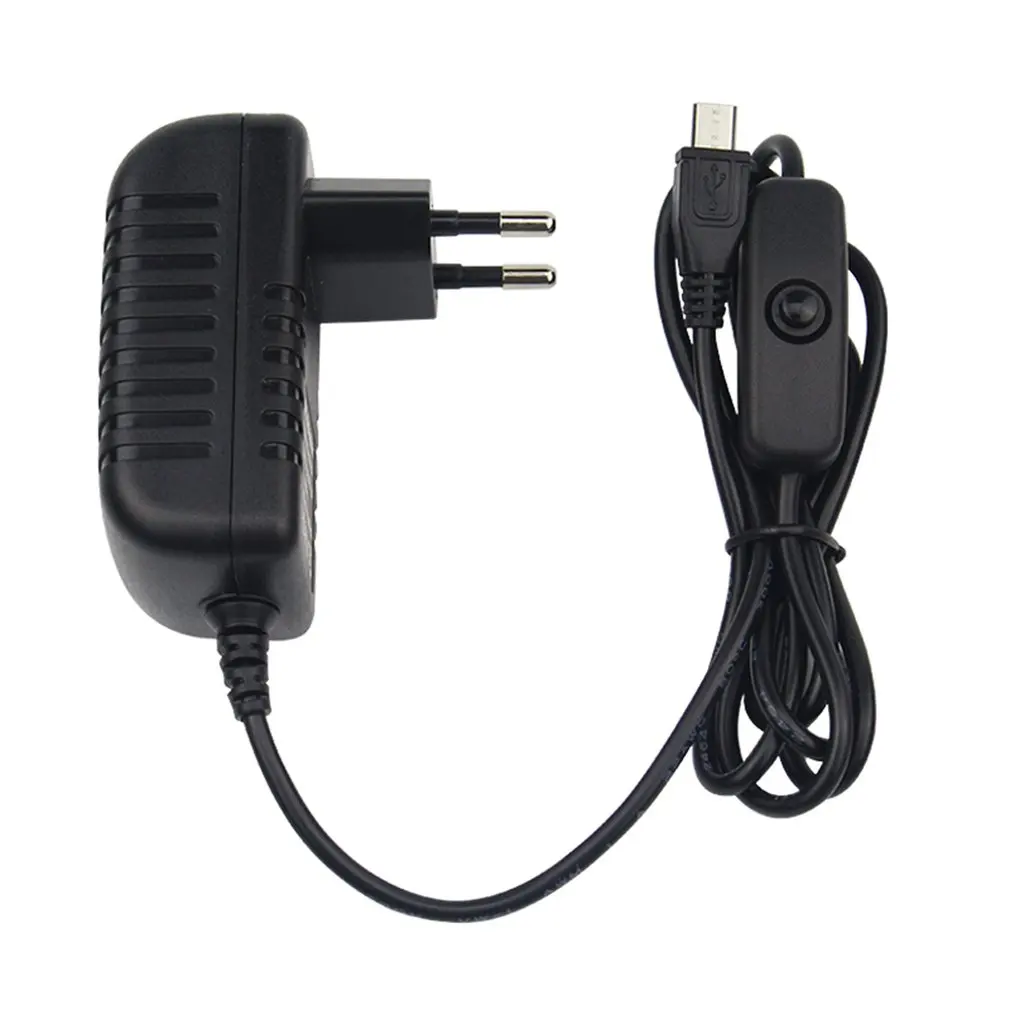5 В 3 а зарядное устройство адаптер переменного тока Micro USB кабель с выключателем питания для Raspberry Pi 3 pi pro Модель B+ Plus