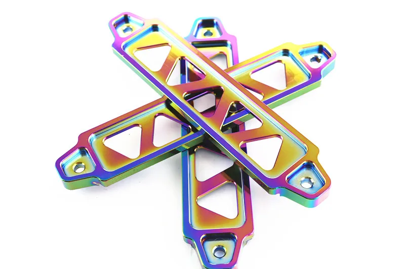 NEO CHROM Aluminum Battery Tie Down FIT FOR Civic 92-95 EG Pitch-Row = 19CM 5Holes