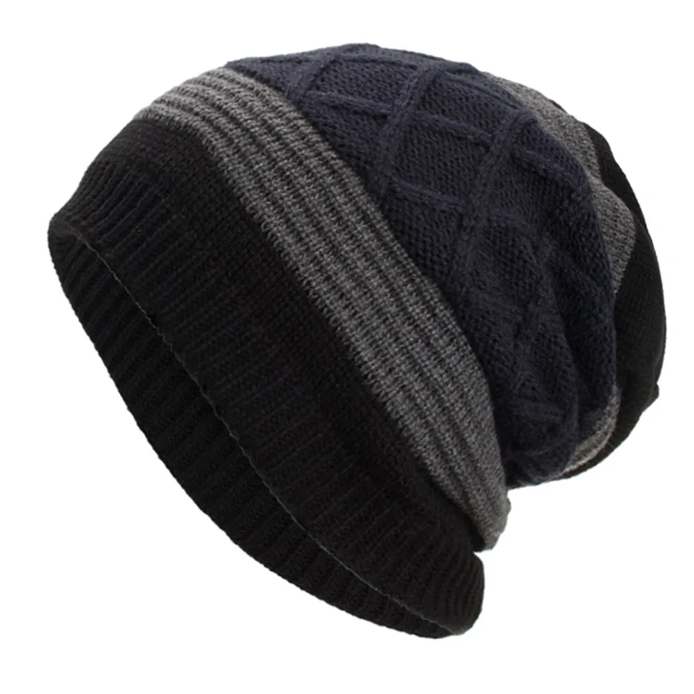 

snowshine YLW Women Men Warm Baggy Weave Crochet Winter Wool Knit Ski Beanie Skull Caps Hat free shipping