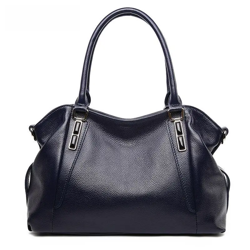 

LOEIL The first layer of leather inlaid sapphire leather handbags fashion shoulder bag Messenger bag soft leather