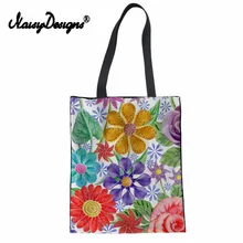 Бесшумные дизайнерские женские холщовые сумки для отдыха с принтом хризантемы эко Volta шоппинг Израиль холщовые сумки школьные книги сумка для путешествий