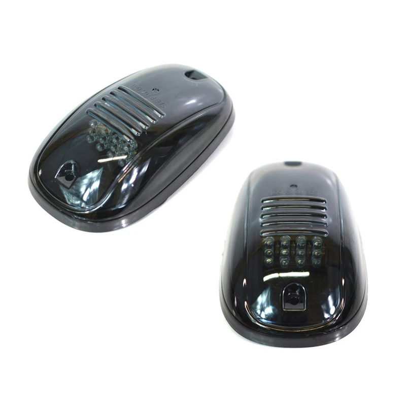 JX-LCLYL 5PCS Smoked Amber Cab Roof Top Running LED Light for Truck SUV Pickup 4x4