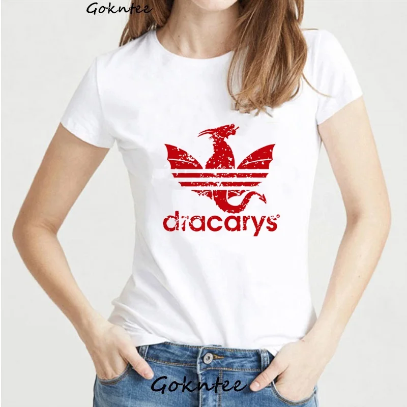 جديد وصول 2019 Dracarys T قميص النساء رواج المحملة قميص فام أم التنينات المتناثرة Kawaii قميص أبيض Camisetas Mjuer أعلى جديد وصول 2019 Dracarys T قميص النساء رواج المحملة قميص فام أم التنينات المتناثرة Kawaii قميص أبيض Camisetas Mjuer أعلى