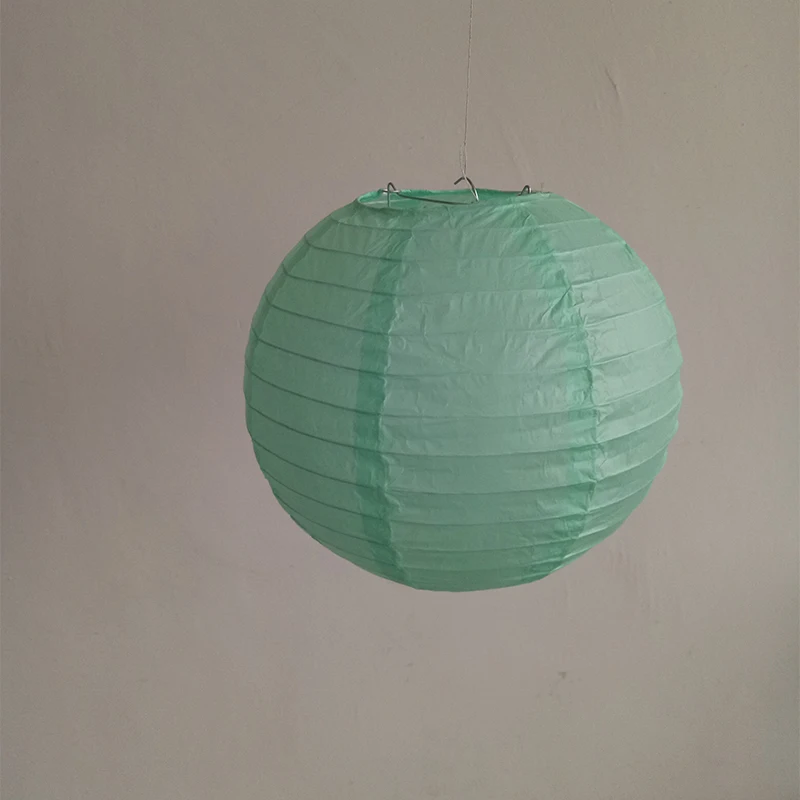 20 шт. в наборе мятный зеленый Китайский Японский круглый бумажный фонарь бумажный веер соты для свадебного фона подвесной Декор