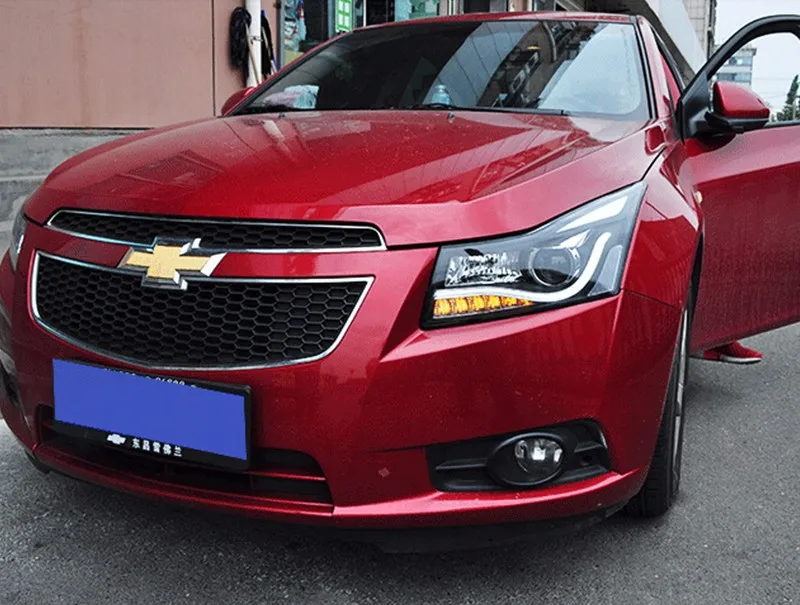 Стайлинга автомобилей Светодиодный фара для Chevrolet Cruze светодиодная фара в сборе 2009- A8 drl H7 с hid комплект 2 шт