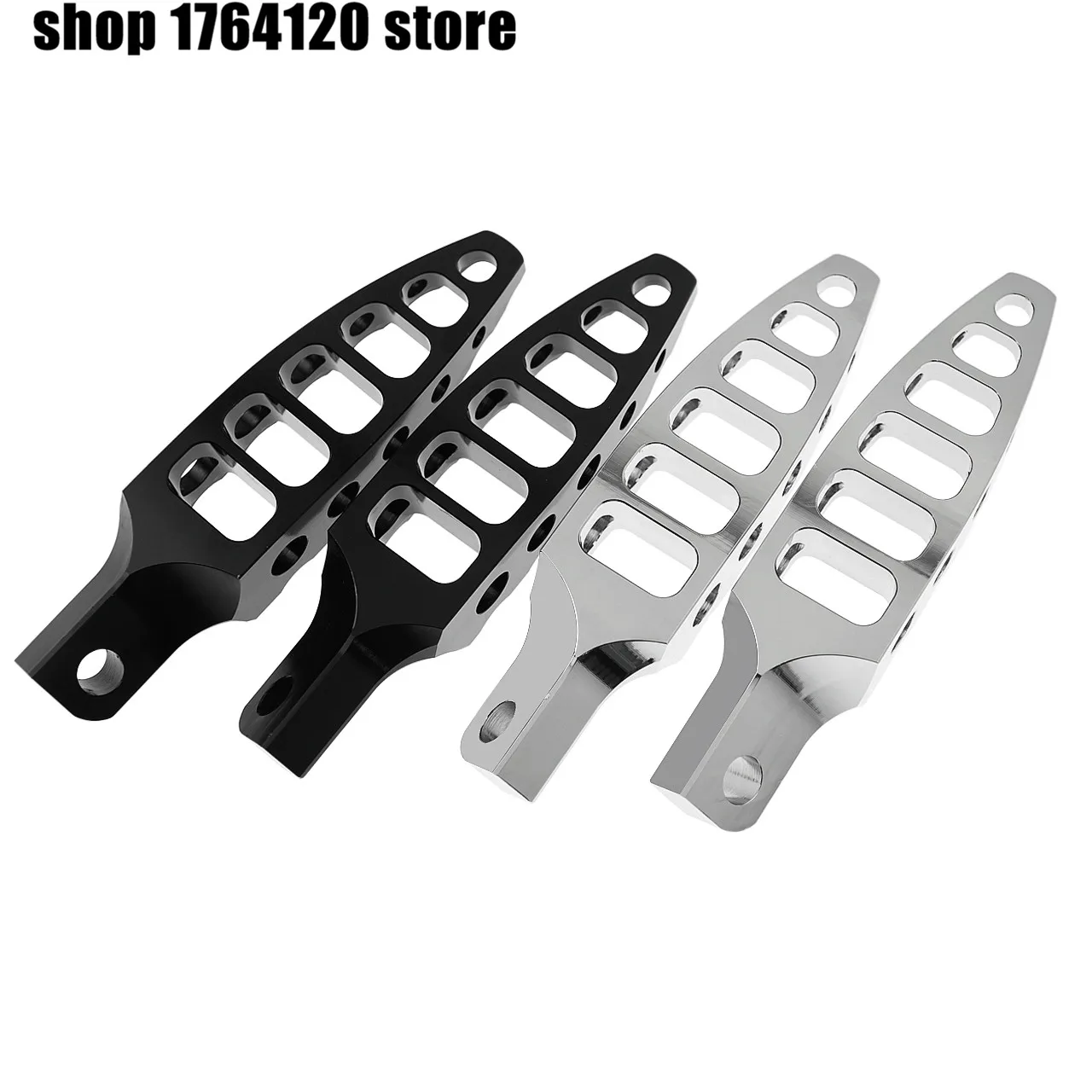 

Motorcycle 45 Degrees CNC Black/Chrome Foot Pegs Pedals Foot Rest For Harley Sportster 883 1200 Touring 1993-2016 Dyna Softail