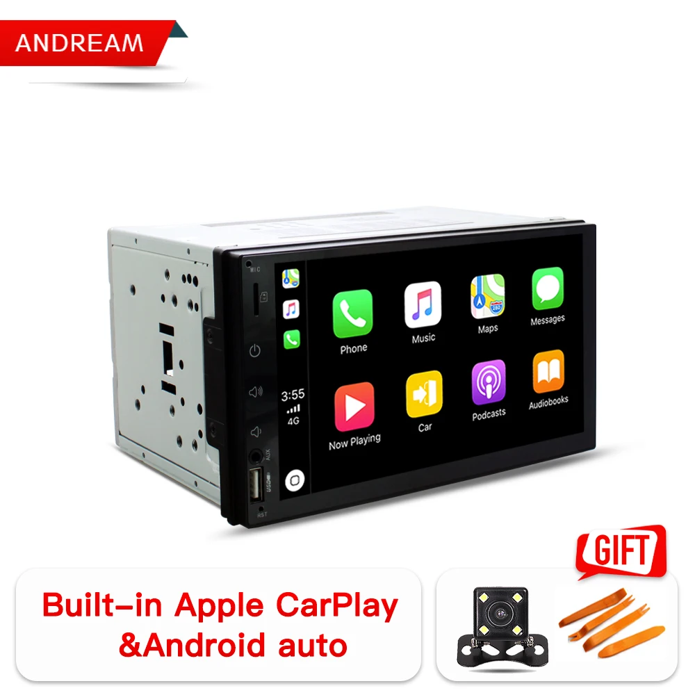 

7 "Built-in IPS CarPlay Car Multimedia Player 2din Universal GPS Navigation Audio Radio unit for Nissan for Hyundai