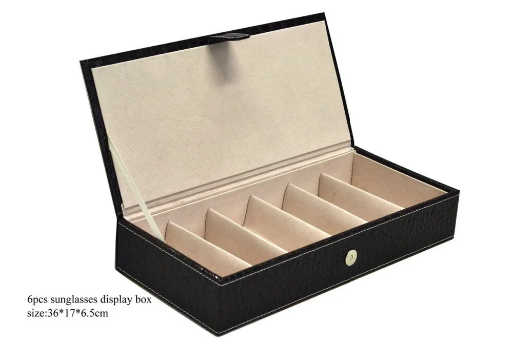 6 Grid Eyewear Sunglasses Jewelry Watches Glasses Storage Display Case