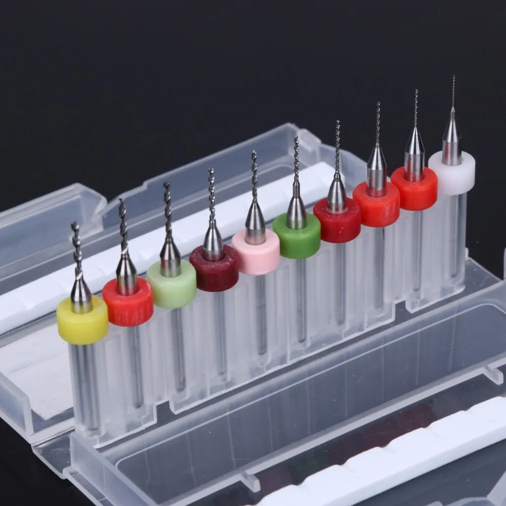 10 шт./компл. 38 мм микро мини твист PCB набор сверл с ЧПУ печатью монтажная плата Вольфрам твердосплавный гравировальный инструмент для electricalworking