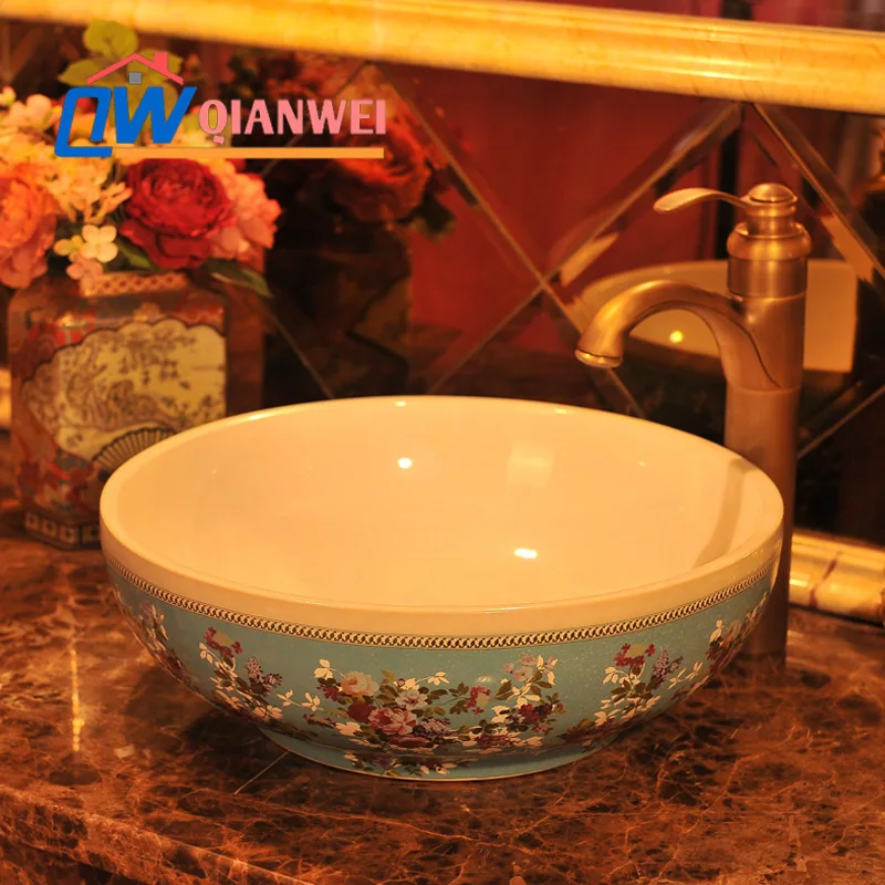 Jingdezhen ceramic art basin counter basin wash basin wash basinbasin