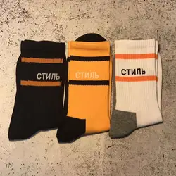 Heron Preston носки Ctnnb 18SS hp мужские и женские длинные носки kanye west хип-хоп Уличная harajuku страх Бога popsoket happy socks