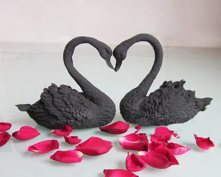 

Valentine's day very beatiful big swan silicone mold a pair/set