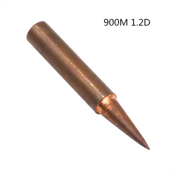 

900M 1.2D Pure Copper Soldering Iron Tip Lead-free Welding Sting For Hakko 936 FX-888D Saike 909D 852D+ Soldering Iron Station