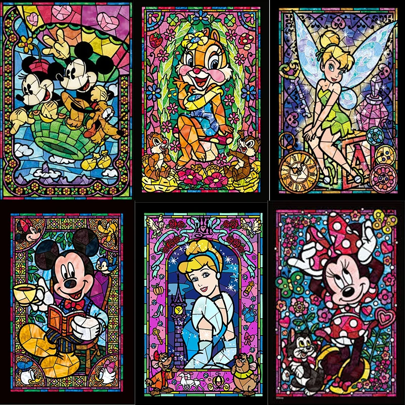 

Zhui Star 5D DIY full Square drill painting Cartoon princess & Mouse Cross stitch Rhinestones embroidery Mosaic Home decor zx