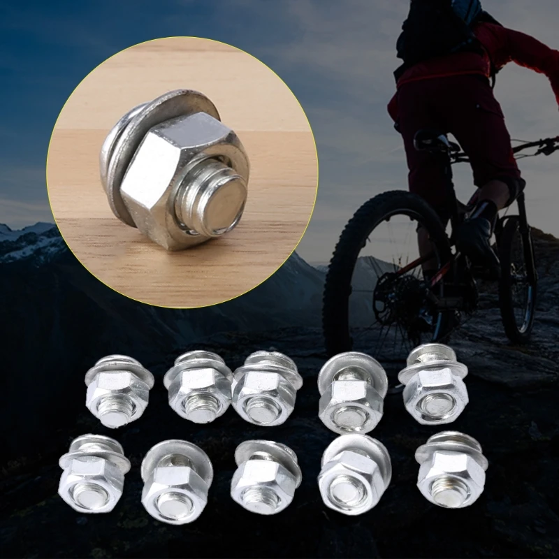 

10pcs Brake Cable Adjuster Clamp Lock Screw Bolt Bicycle Moped MTB Mountain Bike