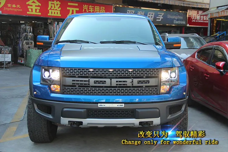 Discount new front light car styling for ford F150 headlights 2009-2014 bi xenon lens led high beam H7 xenon head lamps For F150 led drl 4 Discount new front light car styling for ford F150 headlights 2009-2014 bi xenon lens led high beam H7 xenon head lamps For F150 led drl 4