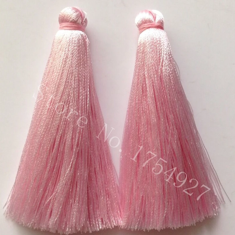 

Rayon DQ silk tassels 7cm 100pcs( An order can be selected from any number of color cards 30 colours All stock)