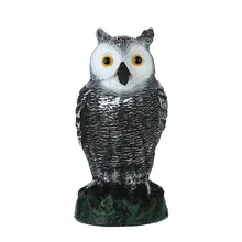 Лидер продаж большой реалистичные Сова-приманка вращающейся головкой сорняков борьба с вредителями ворона пугало манок Реалистичного животного модель Охота