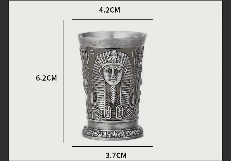 3 шт./лот древний Египетский металлический стеклянный бар Ktv домашний коктейльный ликер медная чаша бокал для вина es Фараон Клеопатра Rameses Ra Gold